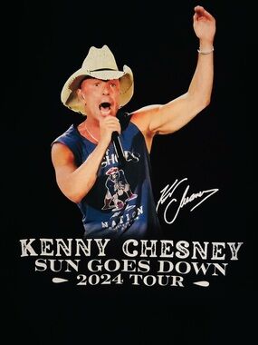 KENNY CHESNEY 'SUN GOES DOWN’ 2024 Tour Black T-Shirt